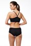 Women's Black 4 Pack Wide Brim Modal Slip Panties 1126 - 4