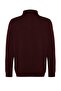 Bordo Slim Fit Yünlü Polo Yaka Düğmeli Smart Triko Kazak TMNAW23KZ00238 - 7