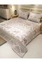Pique Set Cotton Double Jacquard Woven Bedspread Pink Vintage Elephant - 2