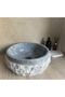 Gray Naturel Mermer Lavabo - 4