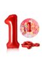 Football Themed Balloon Set Soccer Concept Football Ball with Number Balloon Option - 6