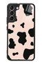 Glossy Phone Case for Samsung S22 Plus Pink Milky Design