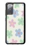 Samsung S20 Glossy Phone Case with Nude Flower Design