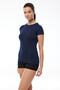 Women's Navy Blue Round Neck Short Sleeve Modal Body 191 - 2