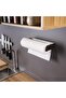 Stainless Steel Roll Paper Towel Holder, Paper Towel Holder, Adhesive Roll Towel Rack - 2