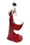 Dance of Passion, Red Tango Female Figured Decorative Wine Rack, Adding Elegance to the Tableways - 4