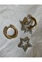 Star Tip Steel Earrings - 3