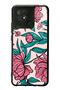 Xiaomi Redmi 10C Glossy Phone Case with Fuchsia Flowers Design