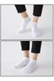 Unisex Cotton Sports Booties Socks White and Gray 10 Pairs - 2