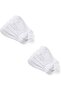 White Cotton Ankle Length Bootie Socks 10 Pairs Economical Package - 3