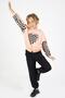 Girl's Two Thread Fabric Medium Thickness Printed Knitted Basic Tracksuit Set - 5