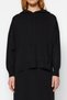 Black Hooded Sweater Skirted Knitwear Top-Bottom Set Twoaw24Au00091 - 4
