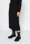 Black Hooded Sweater Skirted Knitwear Top-Bottom Set Twoaw24Au00091 - 5