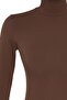 Brown Turtleneck Snap Knitted Body TWOAW21BD0008 - 12