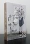 2-Piece Decorative Book Box with Black Rose Theme - 2