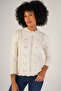 Bone Women's Hair Braided Crew Neck Wool Sweater