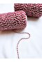 Red and White Package Rope Gift Packing Rope Martentica Rope - 10 Meters