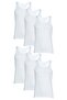 6-Piece Men's Cotton Ribbing Athlete Tank Top