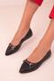 Women's Black Ballerinas 18317 - 4