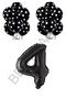 Best Black Number and Black and White Dot Balloon Set Age 4