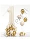Best Beige Color Number Foil and Chrome Pastel Balloon Set Age 1