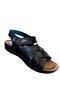 Women - Mother Velcro Orthopedic Soft Sole Summer Sandals Model - Black - 3