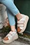Vizyon Brown Sole Velcro Sneakers - 2