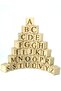 Wooden Letter Cube 29 Letter Turkish Alphabet Cube
