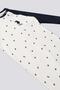 U.S. Polo Assn Cream Cherry Pattern Snap Baby Jumpsuit - 3