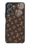 Vivo Y16 Brown Lv Design Glossy Phone Case
