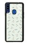 Glossy Phone Case for Samsung A20S with Green Leaf Design