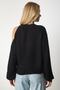 Woman's Black Cut Out Detailed Knit Sweater PN00081 - 4