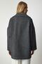 Women's Dark Gray Wool Effect Oversize Cashmere Coat TO00077 - 6