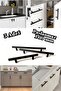 160 Mm Stainless Black Handle 5 Pieces Furniture Drawer Cloakroom Kitchen Cabinet Handle 4251