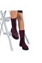 Women's Burgundy Zippered Boots