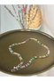 Colorful Steel Baguette Stone Waterway Necklace 316l