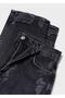 High Waisted Straight Cut Jeans with Ripped Detail - 6