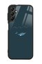 Samsung A04S Glossy Phone Case with Doodle Fish Design
