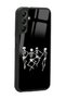 Glossy Phone Case for Samsung A04S Dancer Skeleton Design - 2