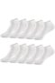 White Cotton Ankle Length Bootie Socks 10 Pairs Economical Package