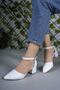 Women's Heeled Shoes00123801 White Skin