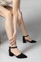 Women's Heeled Shoes00123801 Black Suede - 2