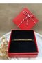 Hematite Natural Stone Shiny Gold Morse Alphabet Bracelet 1 Piece Lover/Friend Knitted Gift Boxed - 2