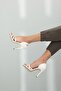 Magma White 10 cm Women's Classic Heeled Shoes - 4
