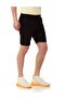 Ck272 Basic Black Linen Men's Shorts - 2