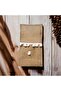 Jute Fabric Printed 6-Person American Service Set / Runner + 6Pcs. Jute Fabric Spoon Holder