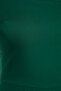 Emerald Green A-line Square Collar Mini Woven Dress TWOAW23EL00894 - 6