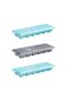 2 Pieces Silicone Lid Freezer Ice Mold Bass Finger Freezer Non-Stick 12-Chamber Assortment - 3
