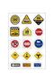 Toy Car and Traffic Signs Labels for Kids (Set of 4-60 Pieces) - 5