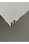 Steel Rose Gold Row Stoned Missy Earrings - Does not blacken-
